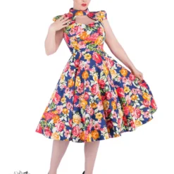 Tropical Floral Swing Dress