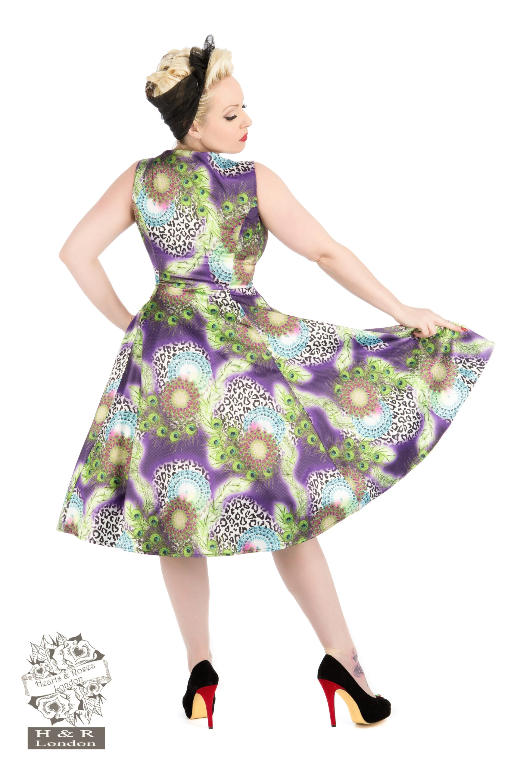 Peacock Tea Dress - Image 2