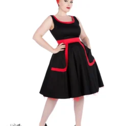 Black Apron Style Dress