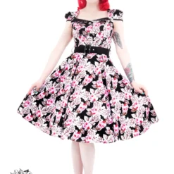 50s Summer Tea Flared Dress