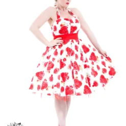 Bianca Roses Halter Dress