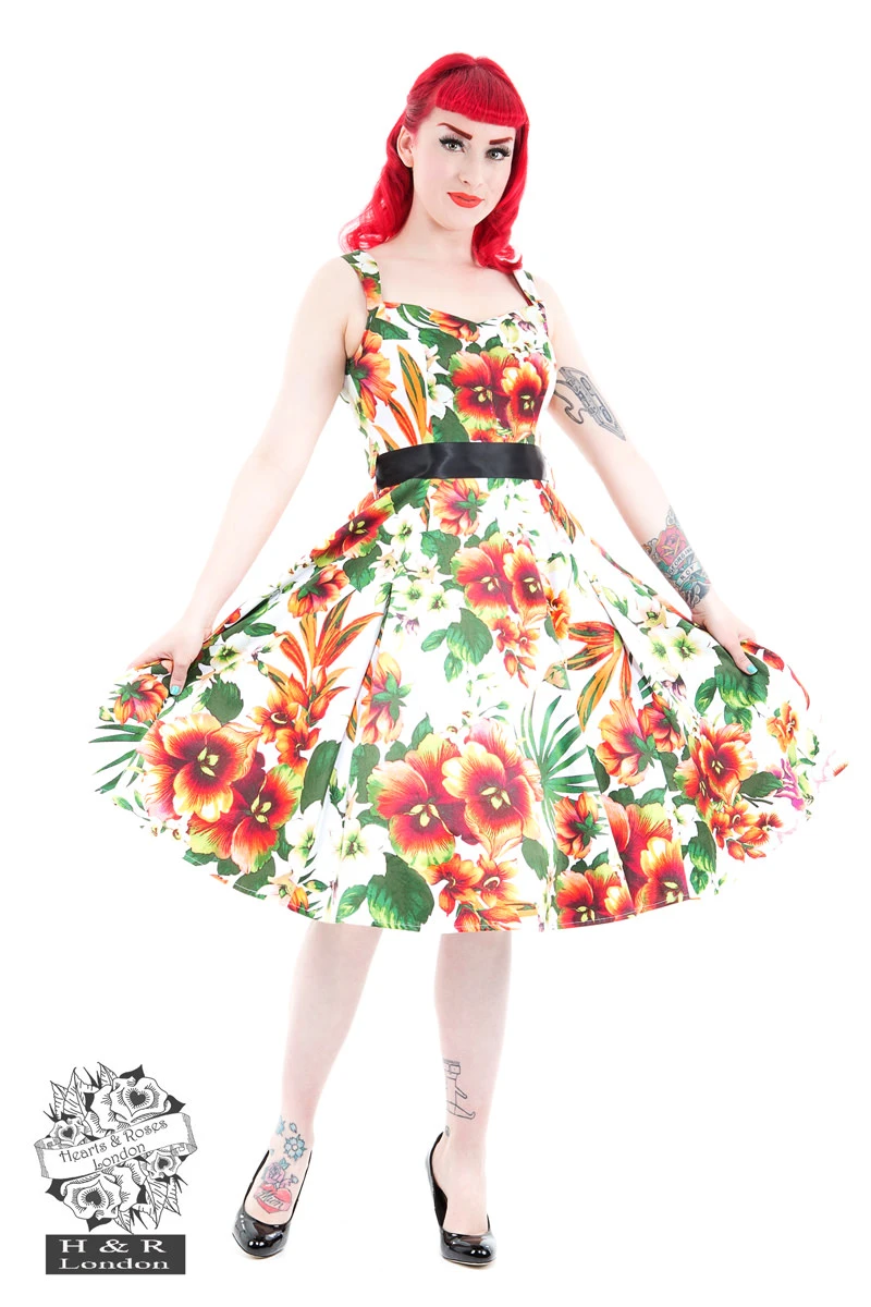 Princess Lily Dress In Orange