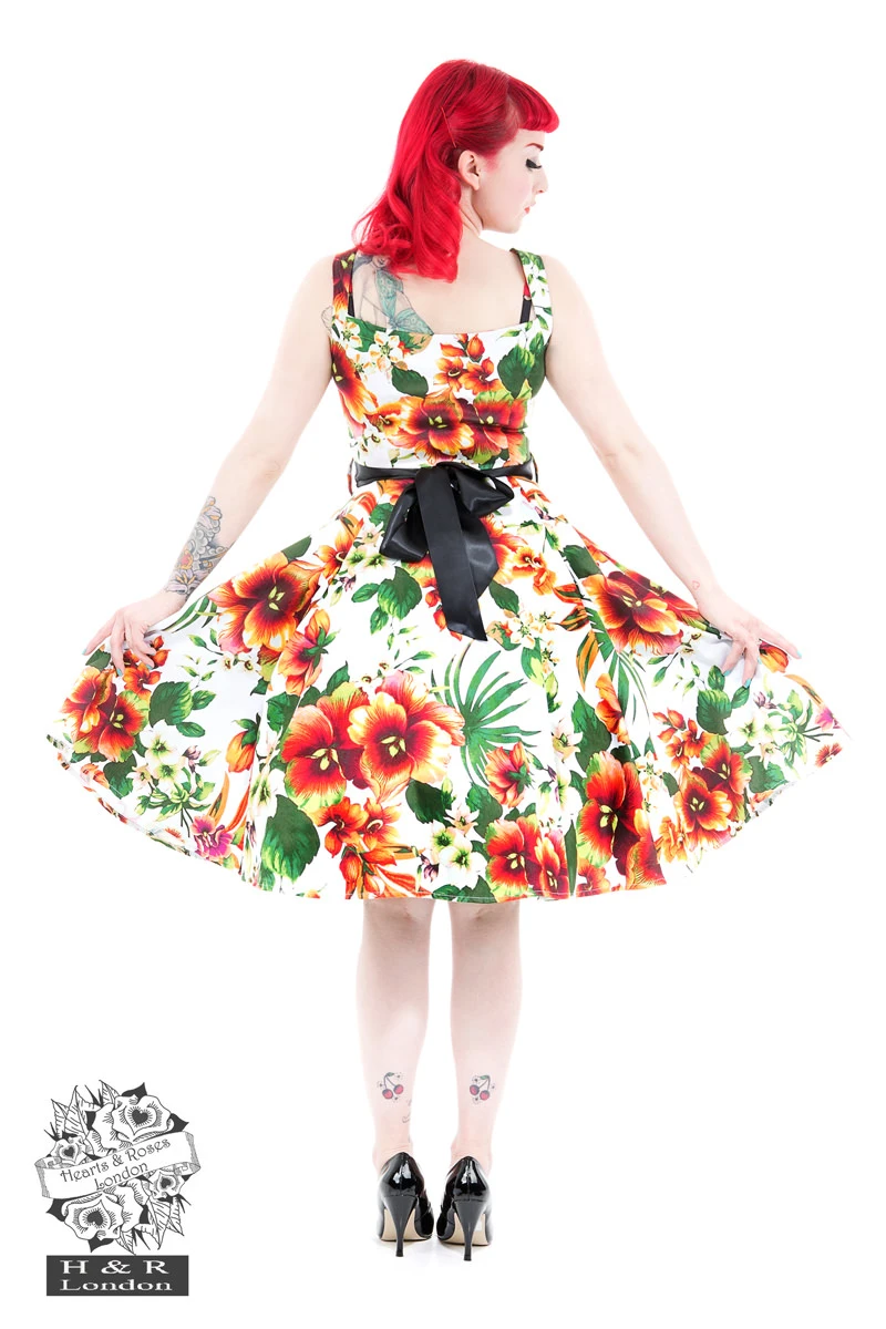 Princess Lily Dress In Orange - Image 2