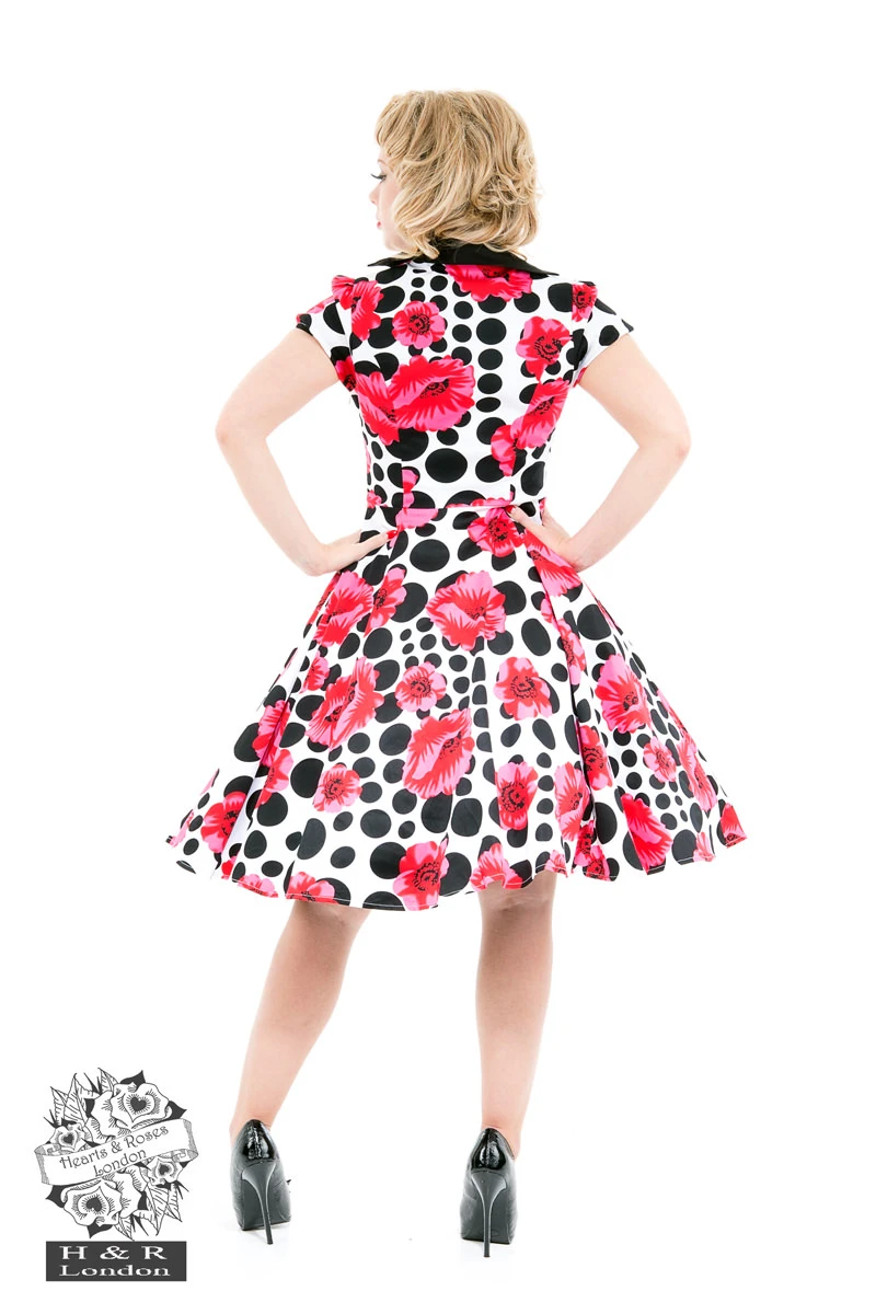 Pink Poppy Floral Isabella Dress - Image 2