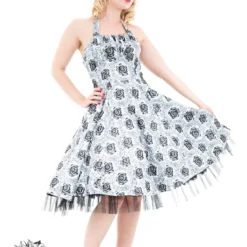Arcadia Black Rose Pinup Dress