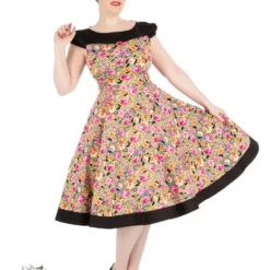 Peony And Zephyranthes Floral Tea Dress