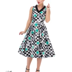 Petite Tulips Floral Swing Dress