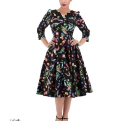 Garden Birds Tea Dress