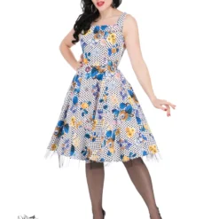 Constance Blue Lavender Swing Dress