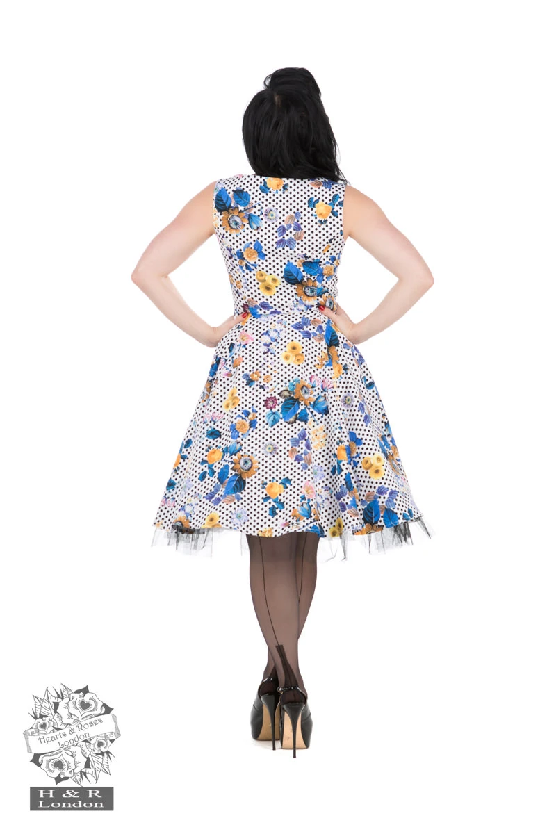 Constance Blue Lavender Swing Dress - Image 2