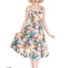Pansies Floral Swing Dress