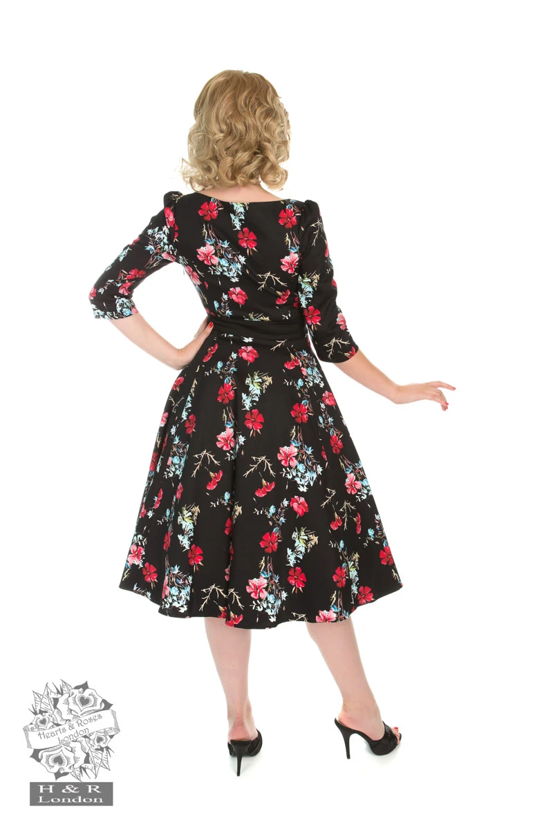 Yasmin Floral Tea Dress - Image 2