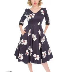 Midnight Purple Swing Dress