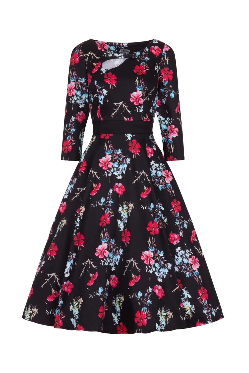 Yasmin Floral Tea Dress - Image 3