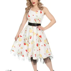 Pineapple And Cherries Swing Dress