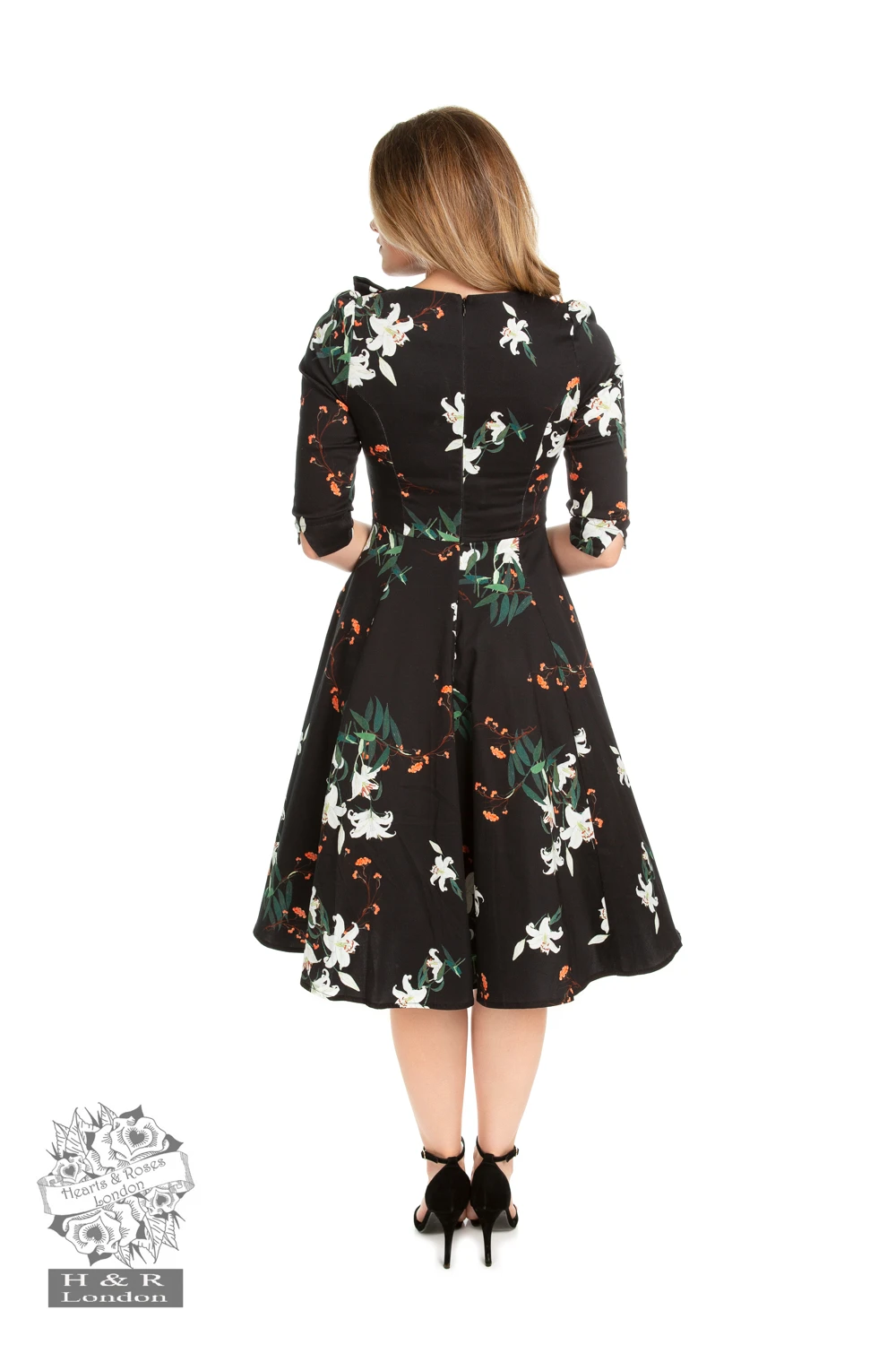 Diana Lilly Floral Swing Dress - Image 2
