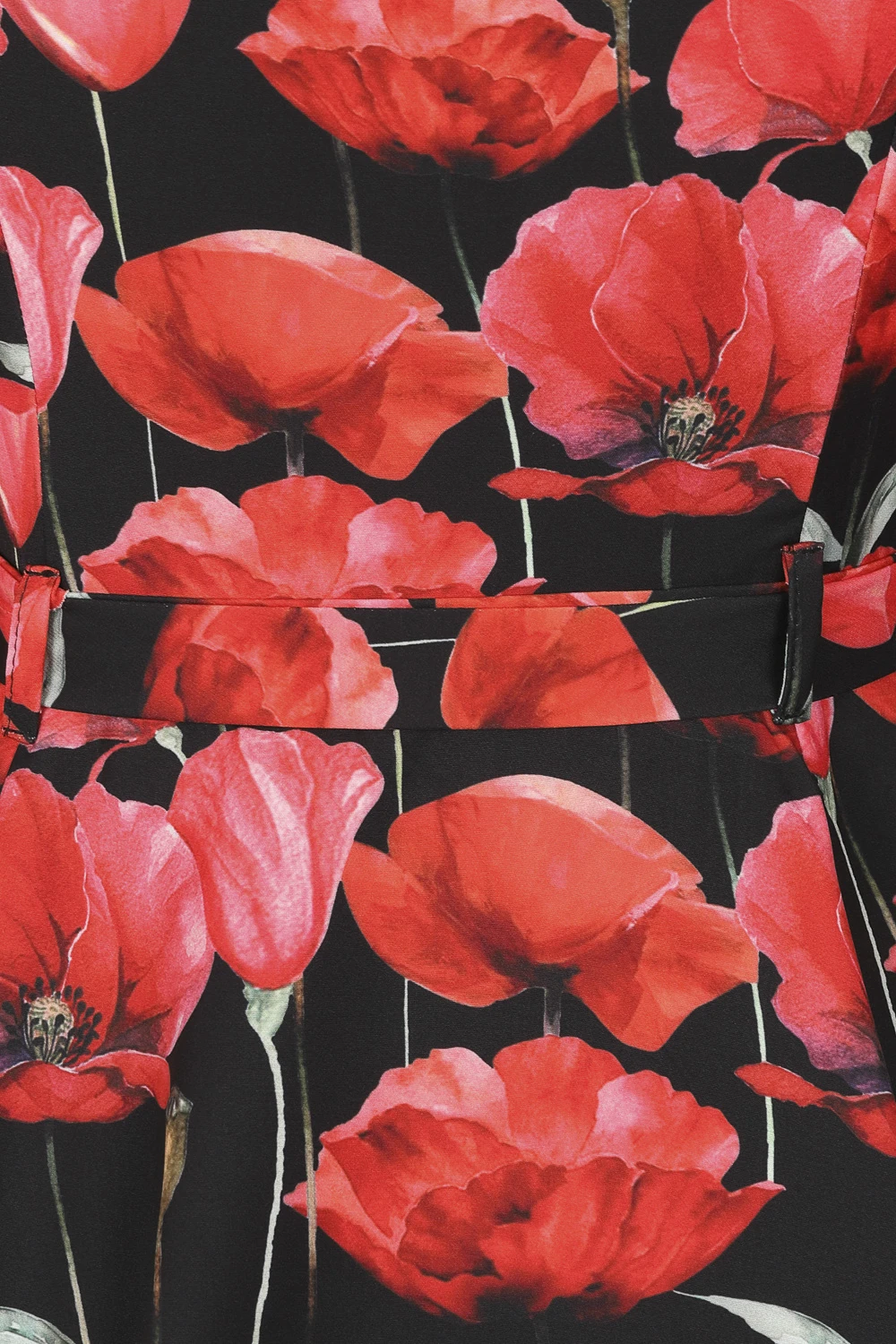 Sweet Poppy Swing Dress In Black - Image 6