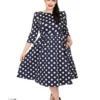Milana Polka Dot Swing Dress Plus Size