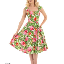 Penny Pleated Swing Dress