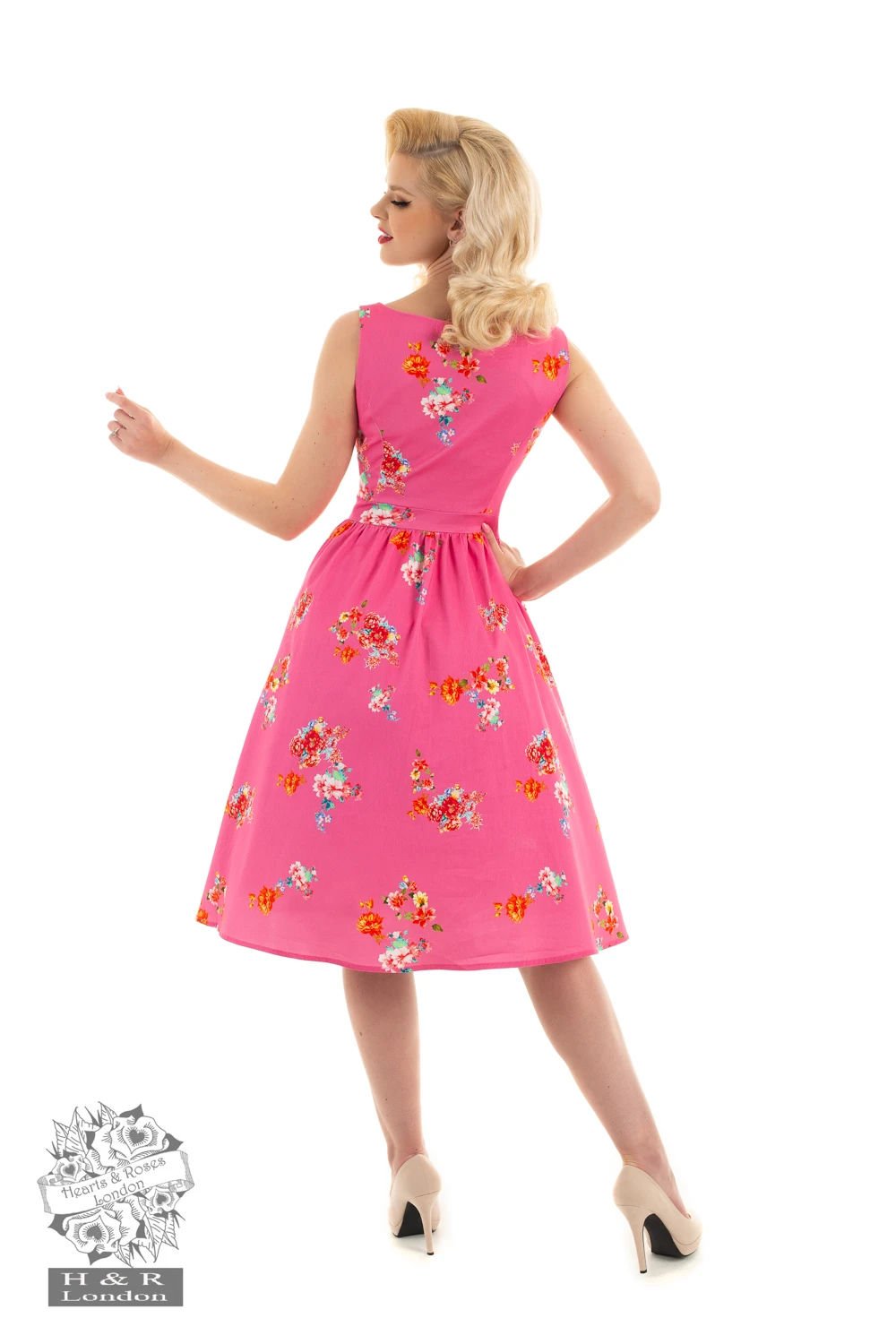 Polly Floral Swing Dress - Image 2