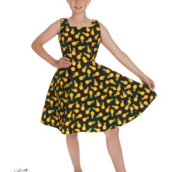 Alayna Tropical Swing Dress In Kids