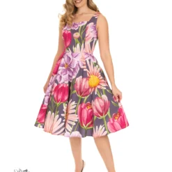 Denise Floral Swing Dress