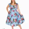 Jolene Floral Swing Dress In Plus Size
