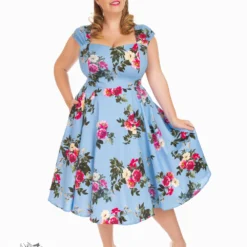Jolene Floral Swing Dress In Plus Size