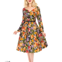 Sarah Floral Swing Dress