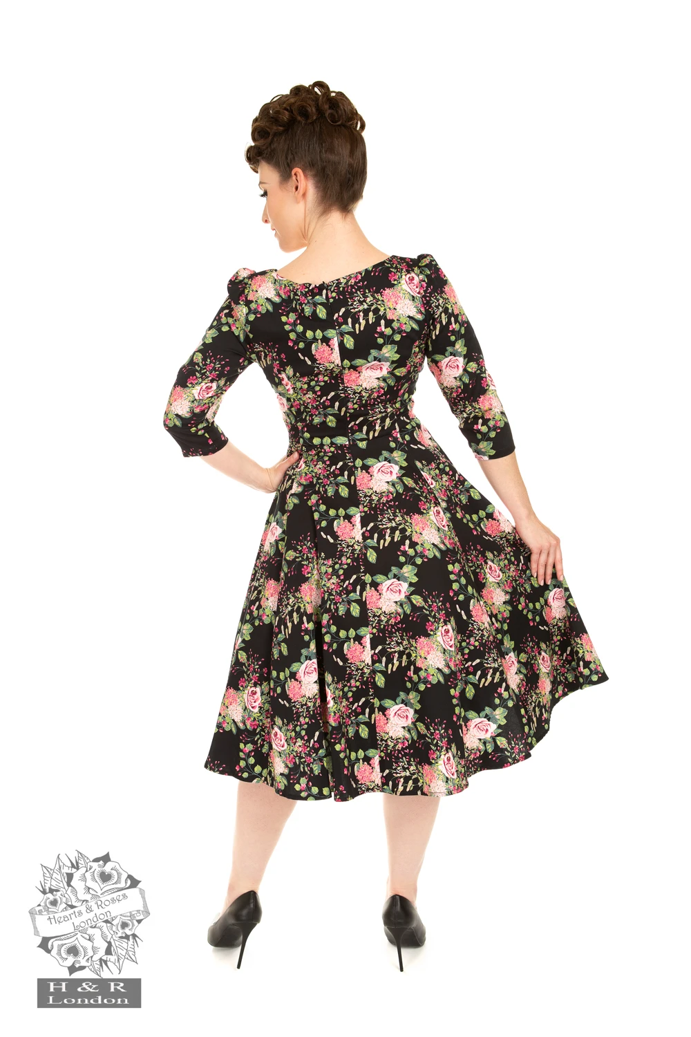 Nora Floral Swing Dress - Image 2