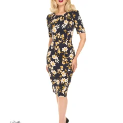 Molly Floral Wiggle Dress