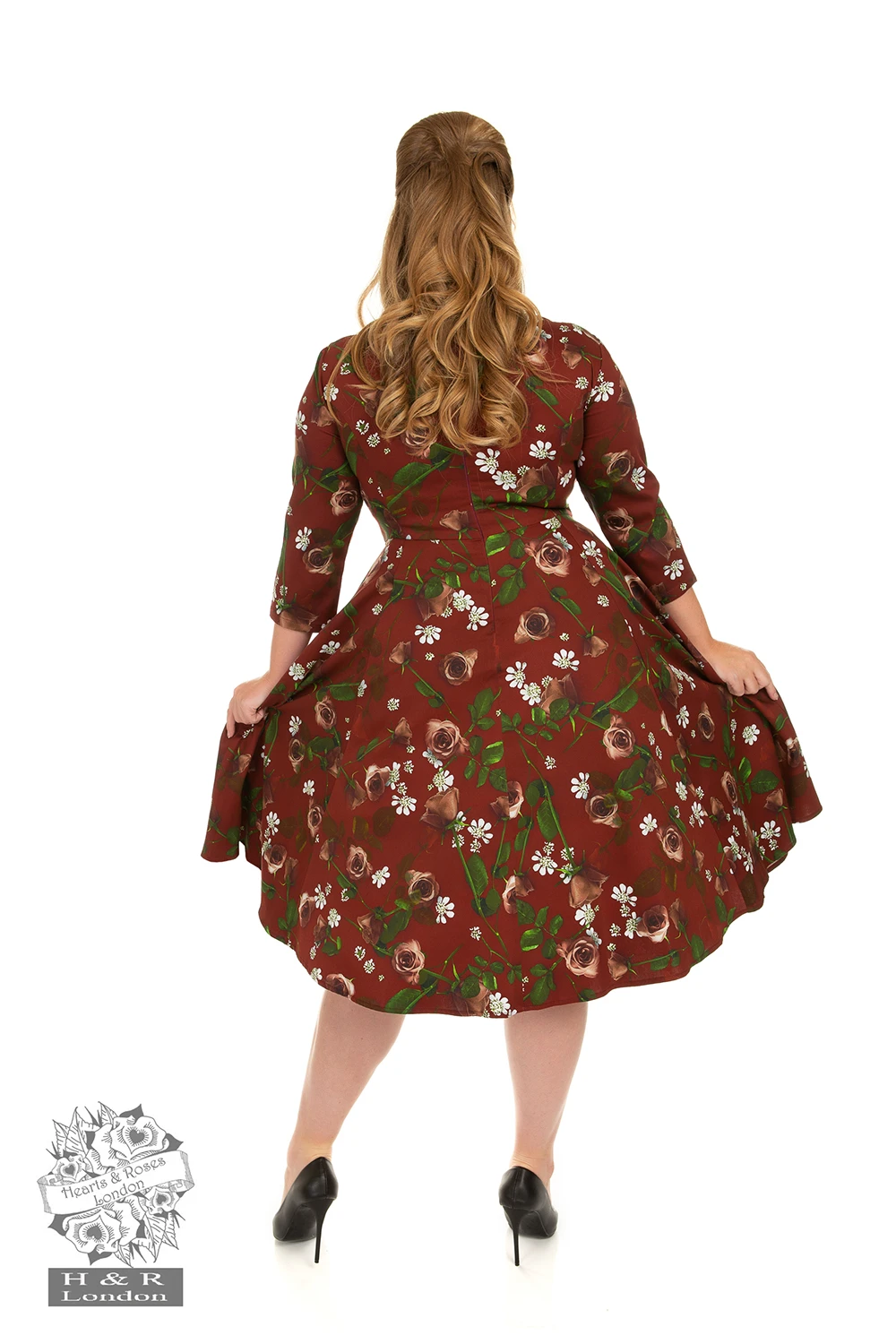 Francis Floral Swing Dress In Plus Size - Image 2