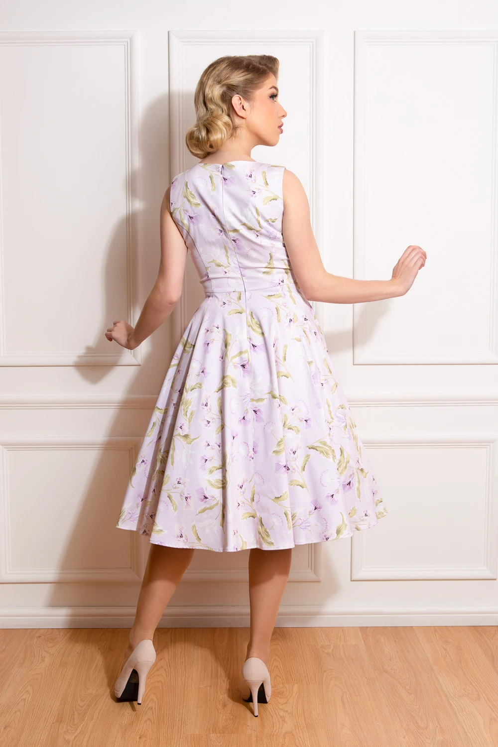 Joan Floral Swing Dress - Image 2