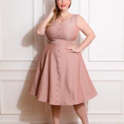 Alison Swing Dress In Plus Size