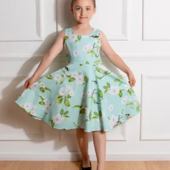 Girls Andrea Floral Swing Dress