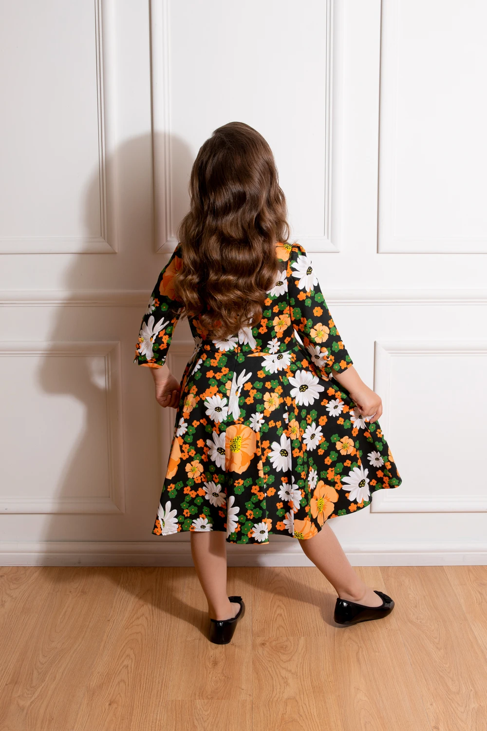 Tessa Floral Swing Dress In Kids - Image 2