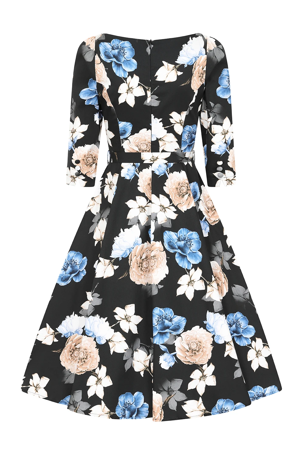 Zoe Floral Swing Dress In Plus Size - Image 4