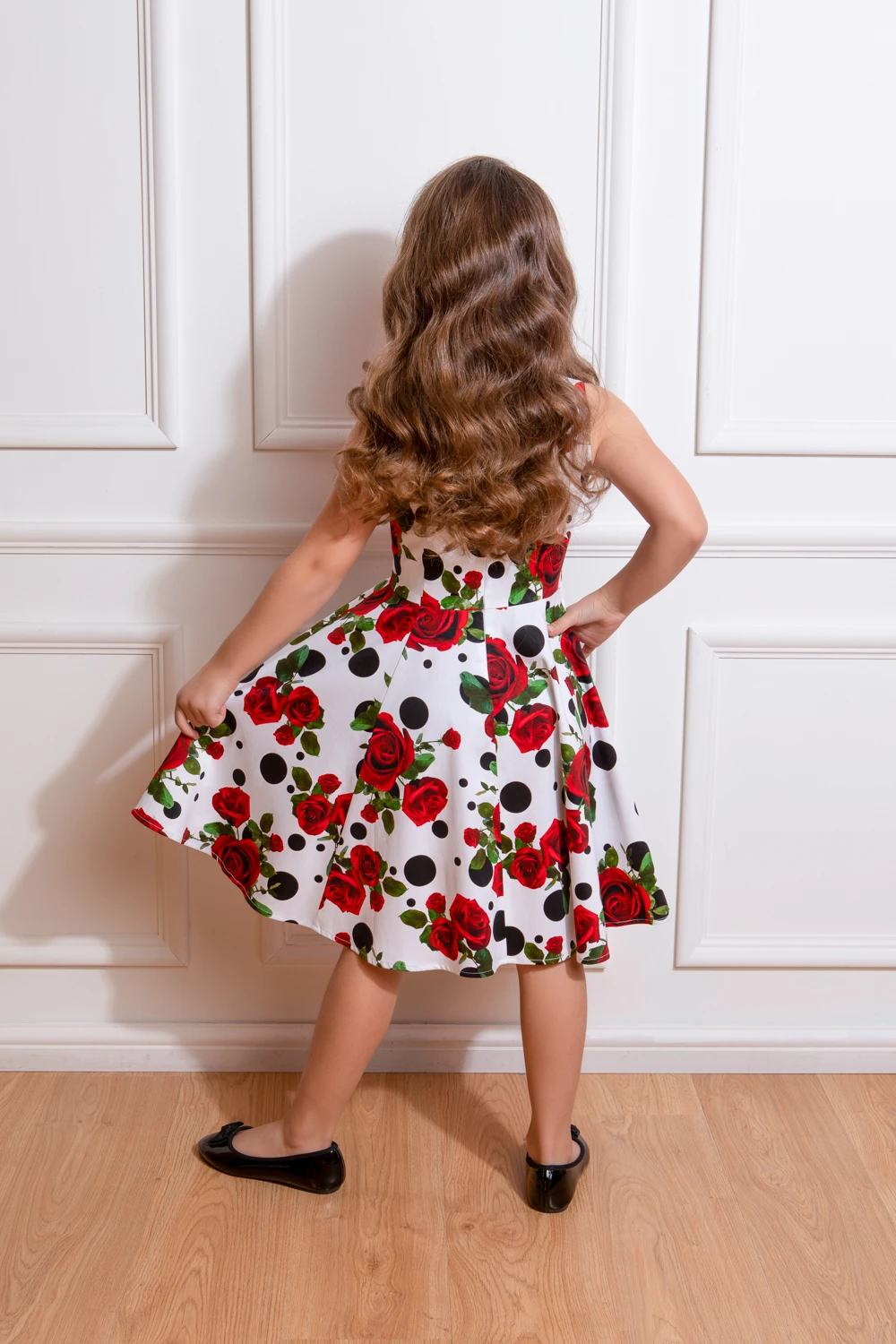 Colette Floral Swing Dress In Kids - Image 2