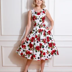 Colette Floral Swing Dress