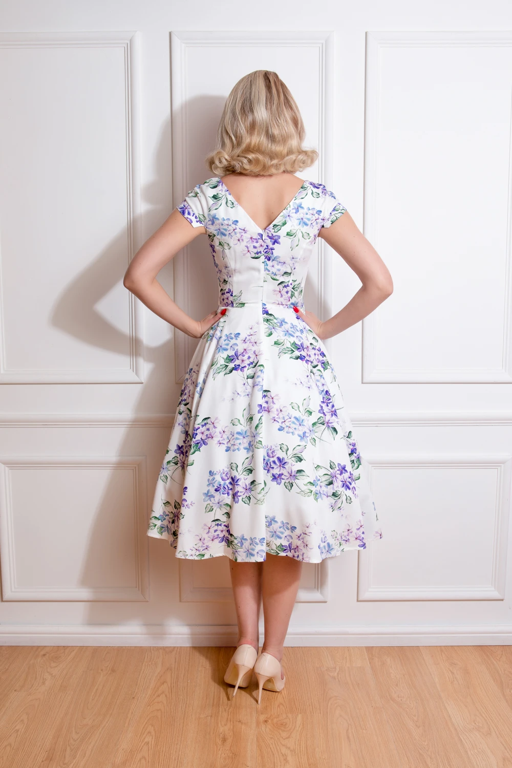 Lucie Floral Swing Dress - Image 2
