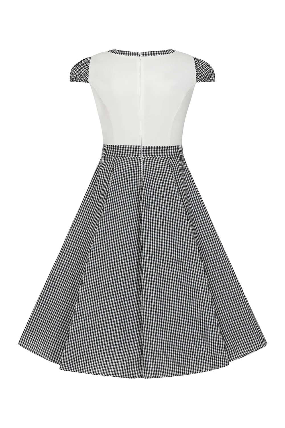 Chelsea Check Swing Dress In Black - Image 4