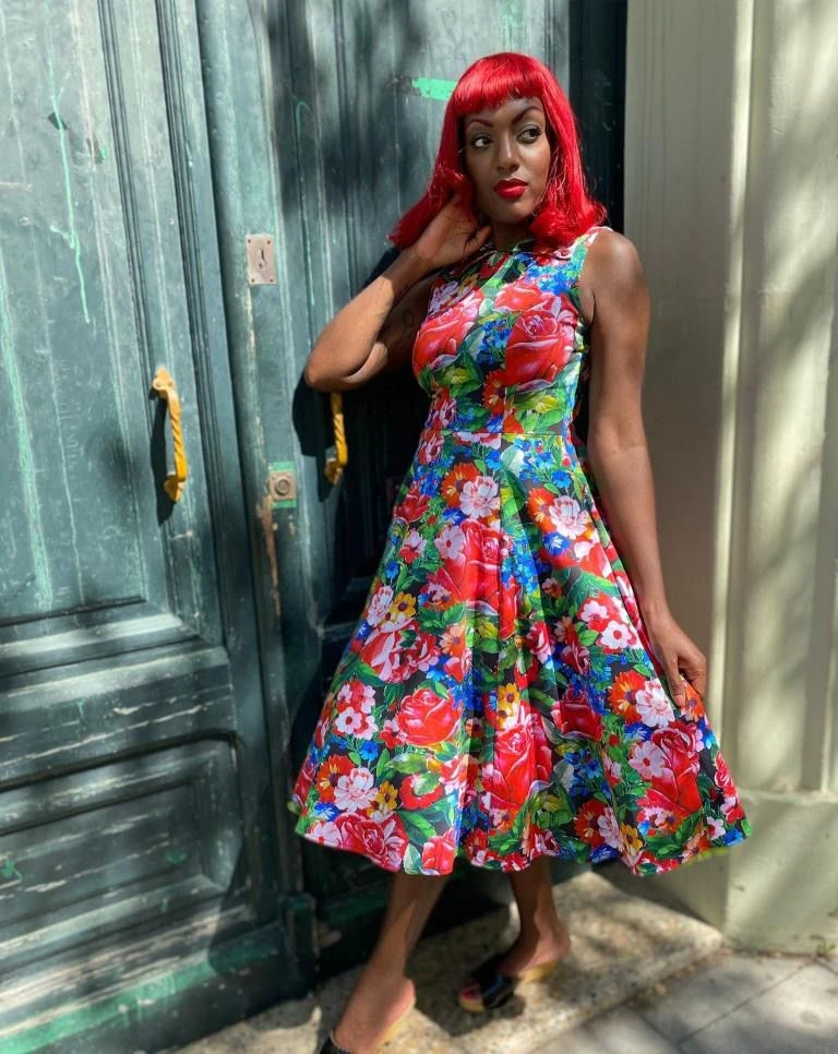 Pheobe Floral Swing Dress - Image 8