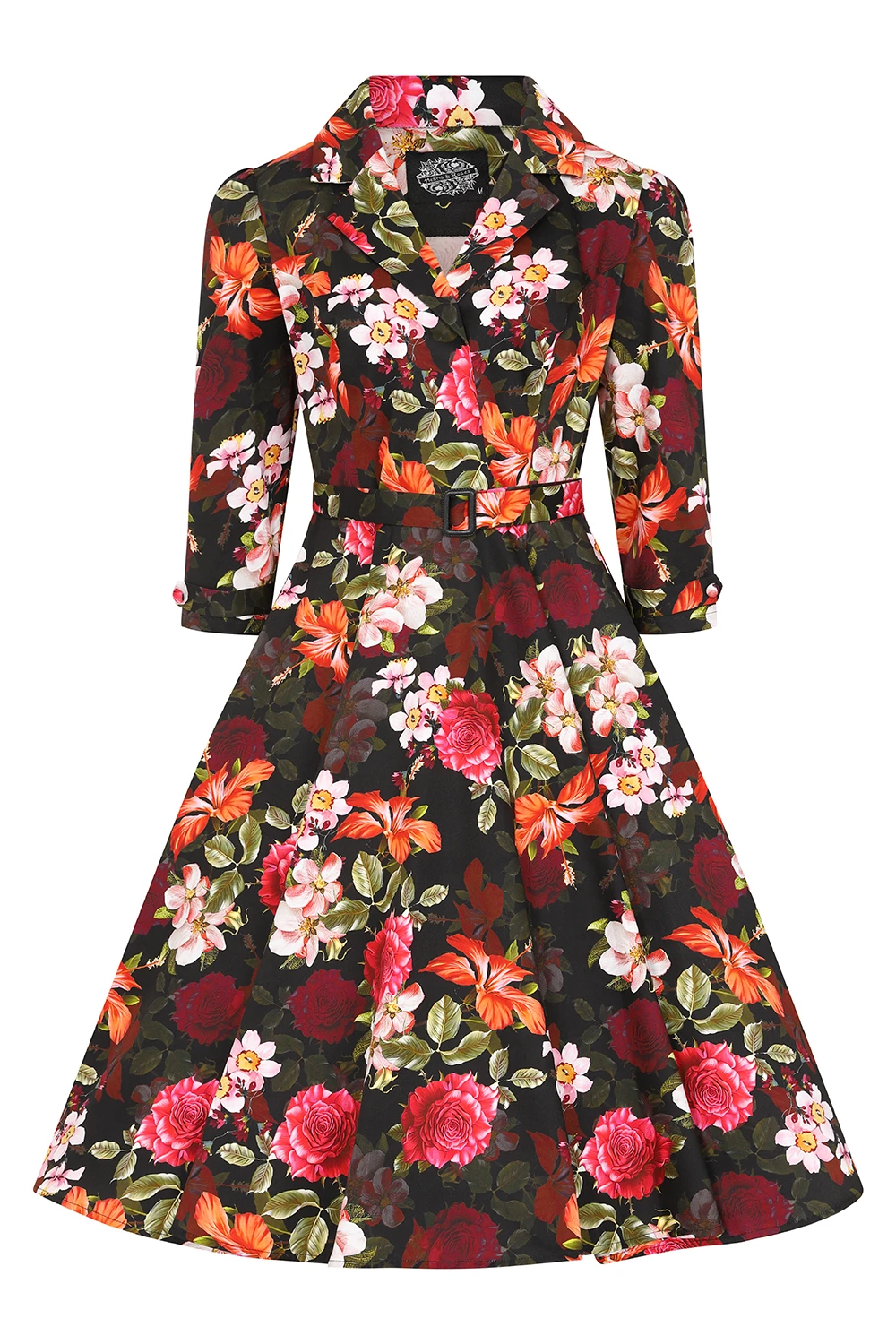 Kali Floral Swing Dress In Extended Sizing - Image 3