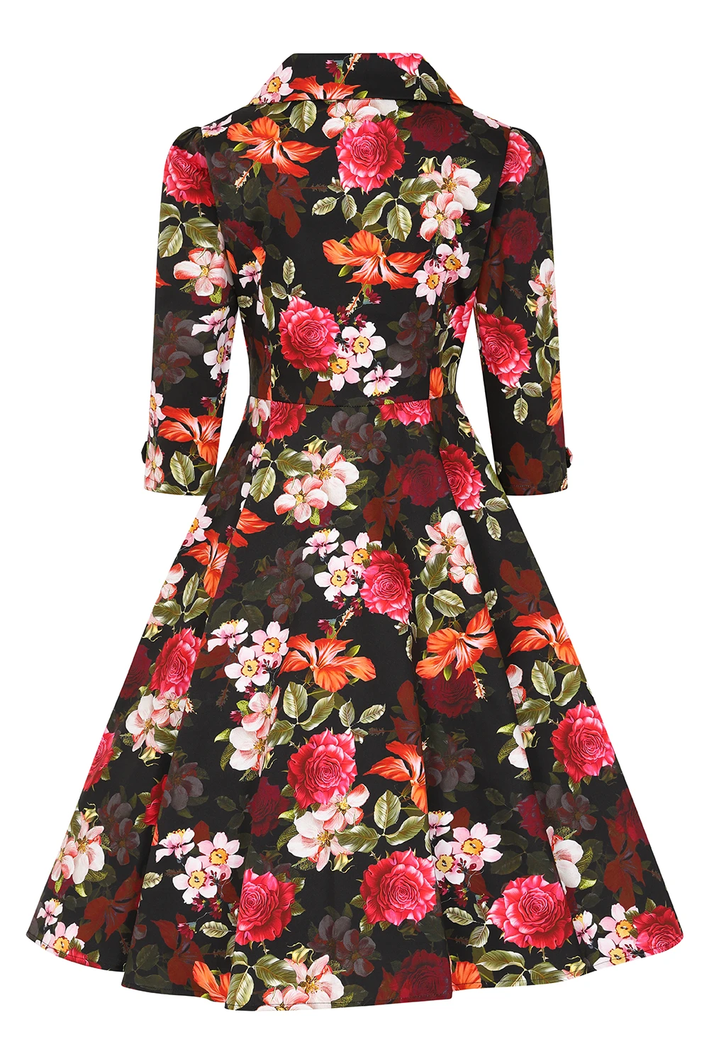 Kali Floral Swing Dress In Extended Sizing - Image 4