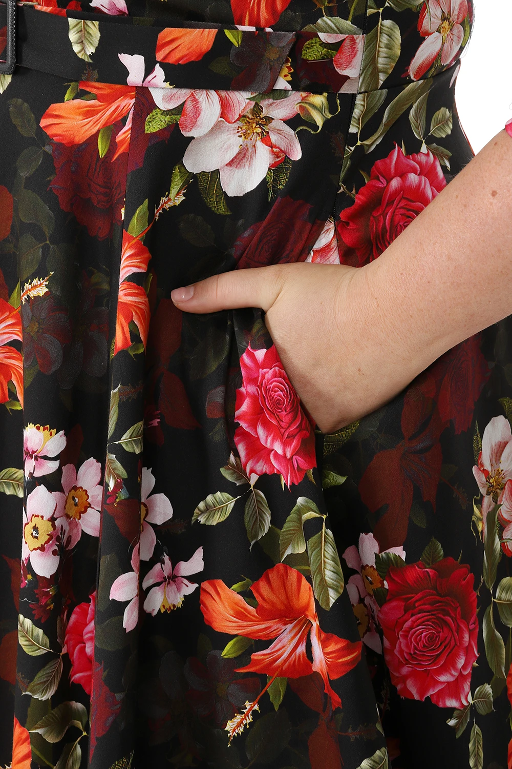 Kali Floral Swing Dress In Extended Sizing - Image 5