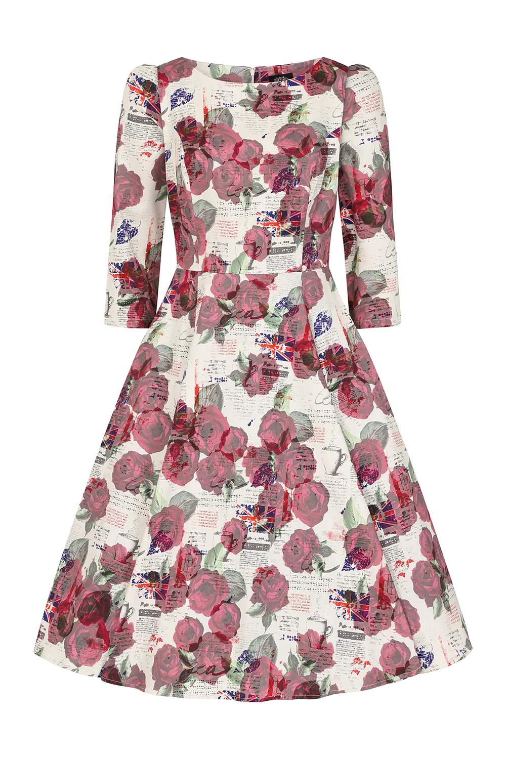 Tilly Tea Party Swing Dress In Extended Sizing - Image 3