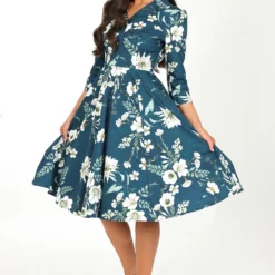 Petal Floral Swing Dress