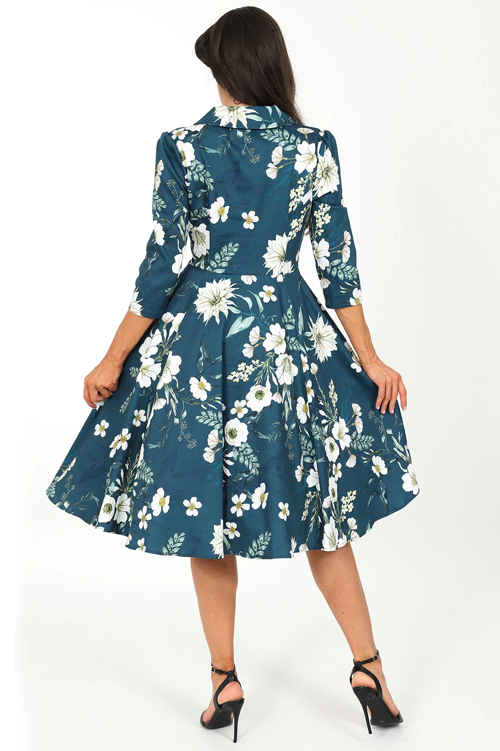 Petal Floral Swing Dress - Image 2
