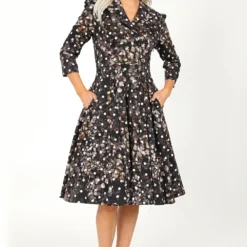 Skylar Polka Dot Swing Dress