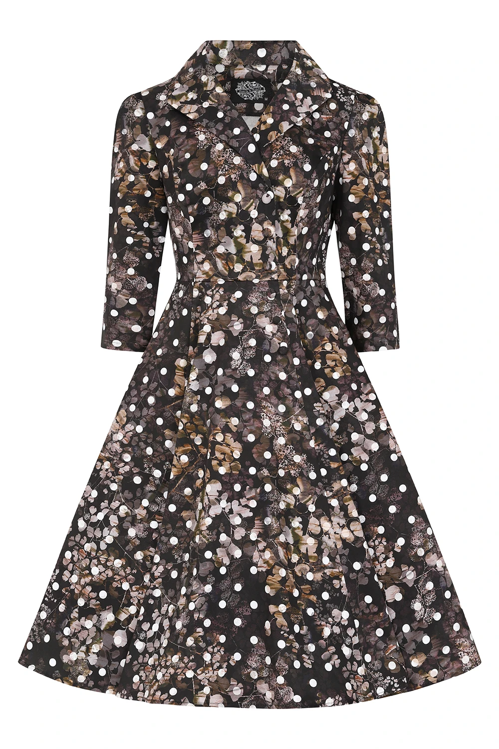 Skylar Polka Dot Swing Dress - Image 3